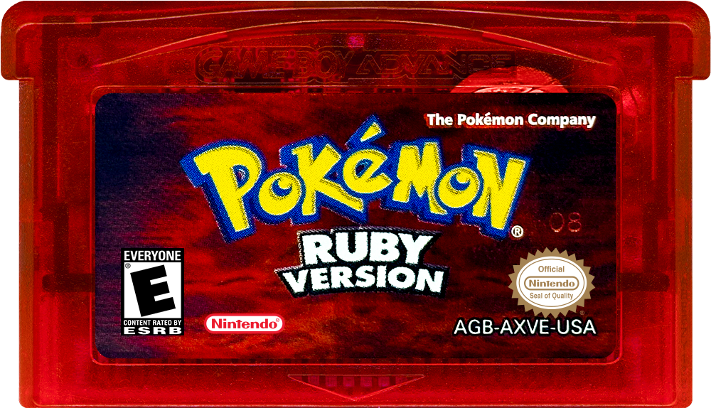 Pokémon - Ruby Version cartridge